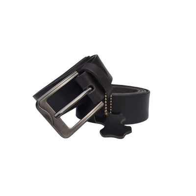 (Big Size) - Men Buffalo Leather Belt | Waist Belt For Boys & Mens (Black)