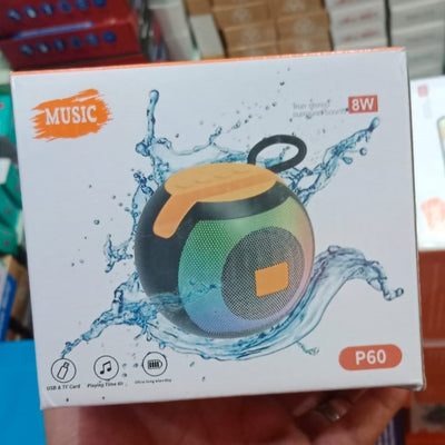 Music Wireless 8W Bluetooth Speaker P60 - Electronic Product Designed For Audio And Daily Sound Routine (Random Color)