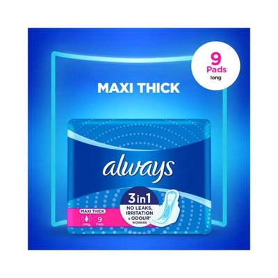 Always 9 Pcs Cotton Sanitary Pads – Soft, Comfortable & Reliable Protection | Pack Of 1