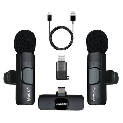 2in One BOYA Model: BY-MW13 Type: Wireless Live Microphone