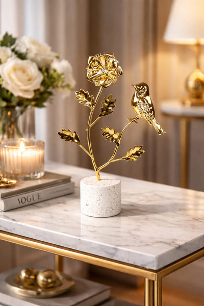 Decorative Showpiece KD-8213 – Elegant Home & Office Decoration Piece (Size 13.5x4.6x19.8cm)