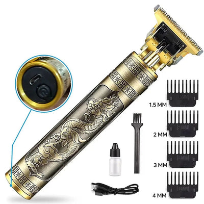Professional Vintage T9 Trimmer – Cordless Hair Clipper And Shaving Machine For Men - Grooming Product Designed For Hair Cutting And Daily Shaving Routine (Metal Body)