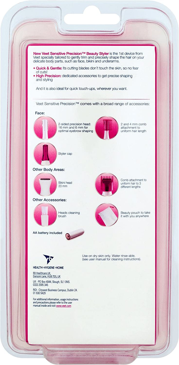 Veet Sensitive Precision Beauty Styler For Women (Cell Operated)
