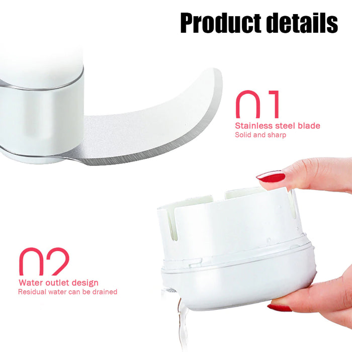 Mini Powerful Meat Grinder Hand-Power Food Chopper Mincer Mixer Blender Chop Meat Fruit Vegetable Nuts Shredder