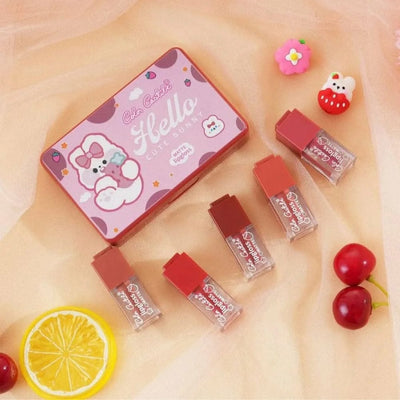 Color Castle Velvet Matte Long Lasting Lip Gloss Set – Pack Of 5 - Multi Color