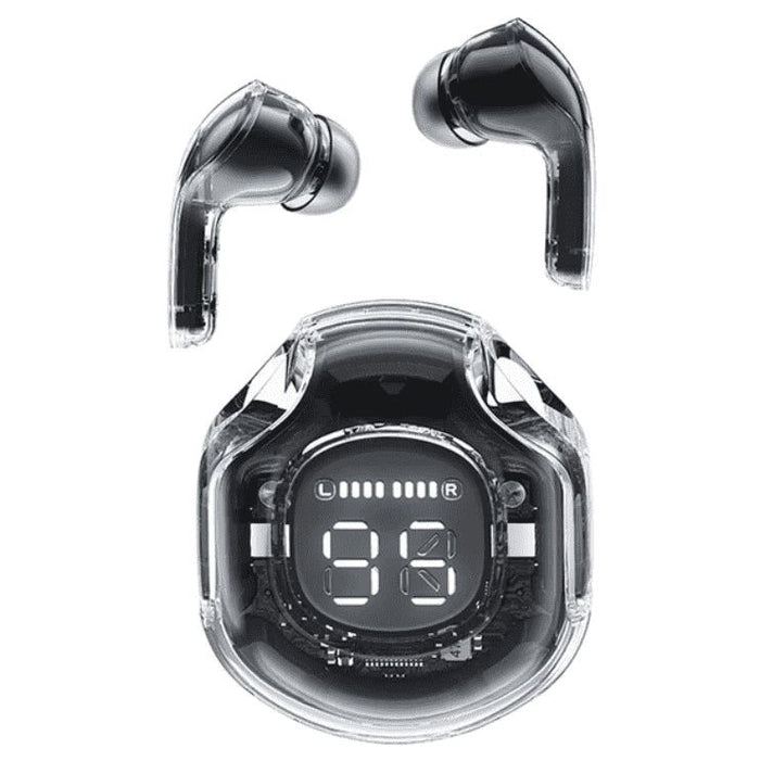 Air 39 Wireless Earbuds - Transparent Design Bluetooth 5.3 - ENC Noise Reduction & Deep Bass Sound - LED Display TWS