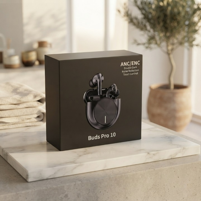 Buds Pro 10 Wireless Earbuds With ANC ENC Touch Controls Durable Reliable Hi Fi Stereo Sound Practical Choice For Music Calls Gaming And Travel