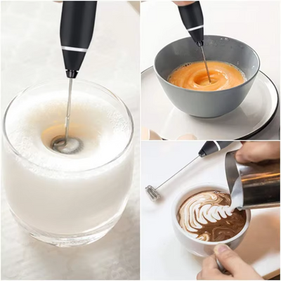 Rechargeable Coffee Beater – USB Rechargeable Powerful Milk Frother For Coffee, Cappuccino, Latte, Matcha, Hot Chocolate & Kitchen Use | High-Speed Stainless Steel Whisk Mixer