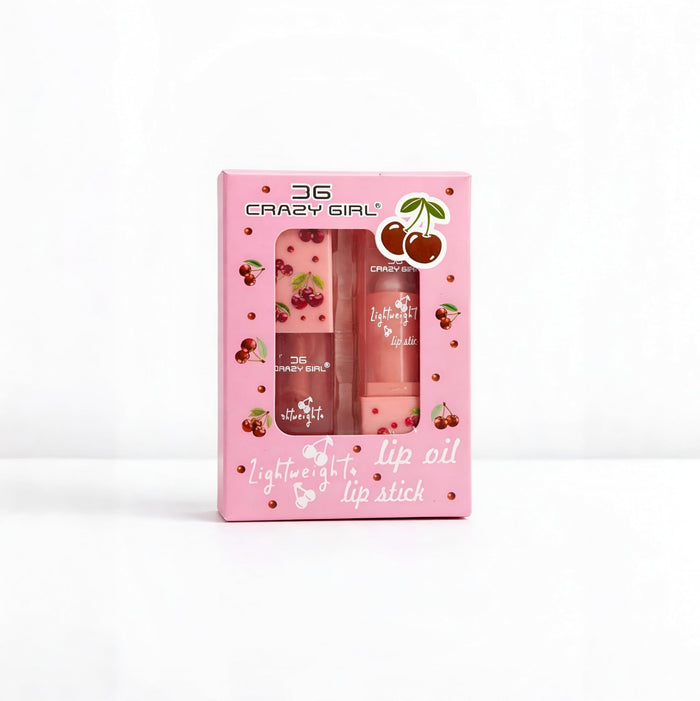 2 In 1 Crazy Girl Color Changing Lip Balm Plus Lip Oil - Hydrating Tinted Lip Care Treatment For Glossy Finish And Natural Color Enhancement