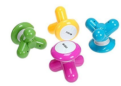 Mimo Mini Hand Electric Body Massager / Mini Handy Full Body Massager Machine Portable Handled (Random Color) (3 AA Cell But Not Include)