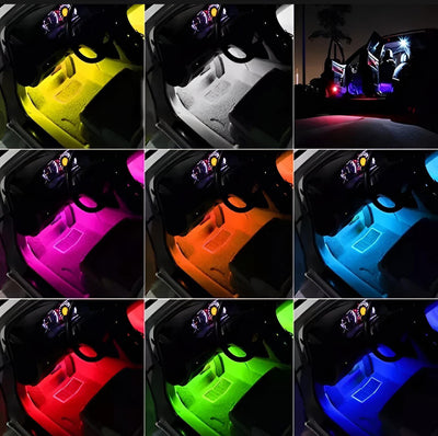 1set Bike Rgb 36 Led Strip 5050smd 12w Decorative Auto Atmosphere Pathway Interior Ambient (36 Bike Bluetooth Light)