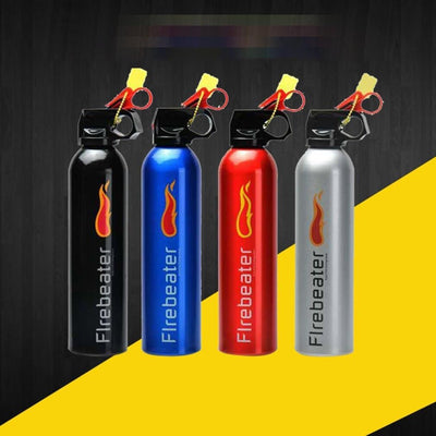 Universal Motorcycle Fire Extinguisher Bottle – 500gram - Heavy-Duty Metal Body With Mounting Bracket – Fits All Bikes & Motorcycles – Compact Emergency Safety Tool ( Random Color )