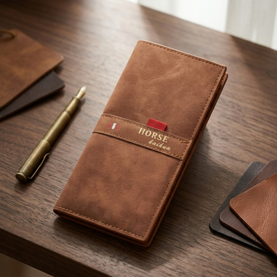 Imperial Horse Wallet For Men Bifold Card Holder Cash Pocket Coin Pocket Premium Men's Wallet (Color Black)