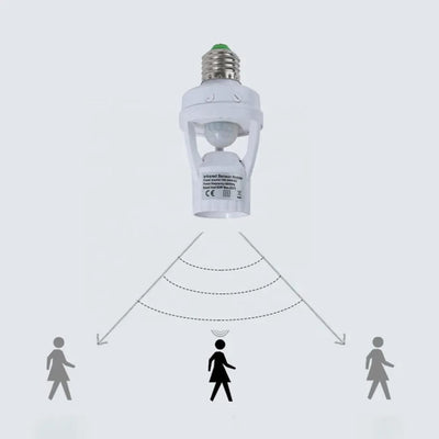 Infrared Motion Sensor Lamp Holder – 360° Smart Light Socket With Automatic On/Off Detection
