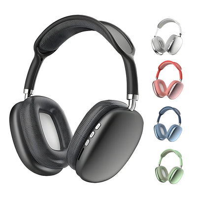 P9 Wireless Bluetooth Headphones – Premium Over-Ear Stereo Headset With Comfortable Ear Cushions - Black