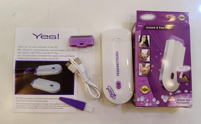 Portable Rechargeable Yes Hair Remover, Painless Epilator Shaver For Women, Featuring USB Charging, Underarm/Body Hair Removal