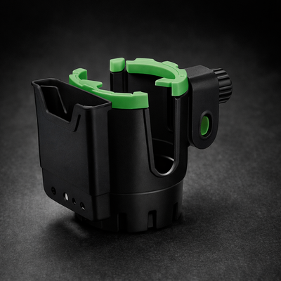 Universal 2-In-1 Motorcycle Cup Holder & Mobile Phone Bracket (HT-506) – Anti-Shake Adjustable Bike Handlebar Mount