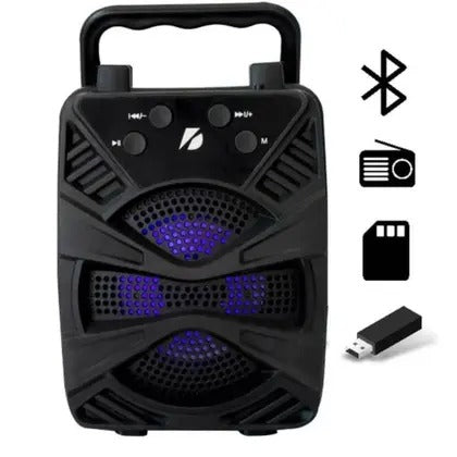 GTS-2422 Portable Bluetooth Speaker | 3 Inch Compact Wireless Speaker | Powerful Sound For Home, Travel & Outdoor