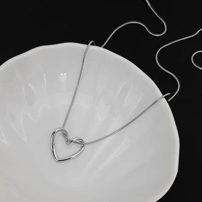 PRJ-183 Hollow Heart Pendant –Golden