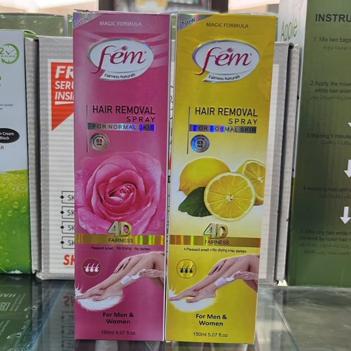 Fein Hair Removal Spray - Personal Care Product Designed For Hair Removal And Skin Maintenance Routine - 150ML (Lemon)
