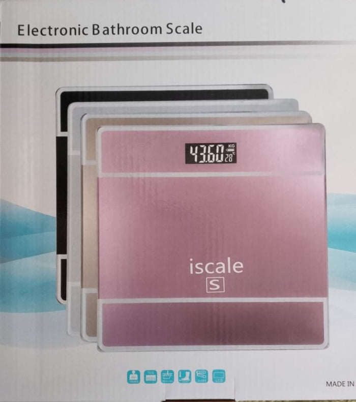 180kg Digital Body Weight Scale Precision Electronic Weighing Machine High Accuracy Cell Operated Bathroom And Personal Health Scale - With Cell (Random Color)