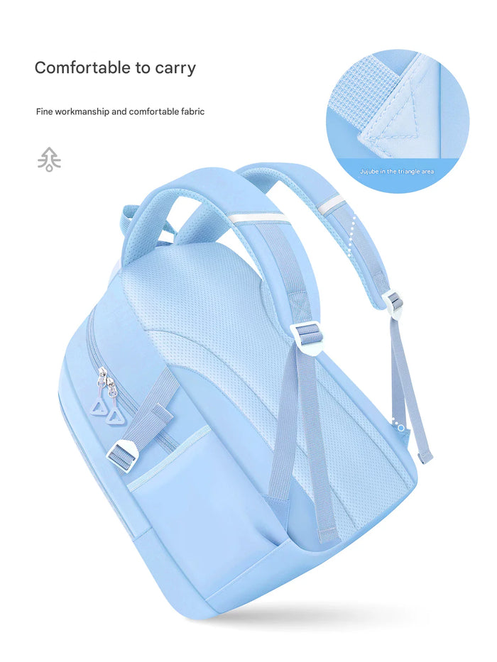 Premium School Bag | Waterproof Backpack | 43cm X 30cm | Spacious & Durable | For Students Up To Grade 5 | Blue