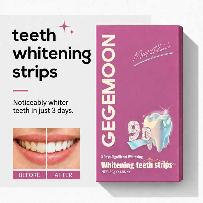 Teeth Whitening Strips 9D Advanced Professional Stain Removing Enamel Safe Bright Smile Treatment 14 Strips