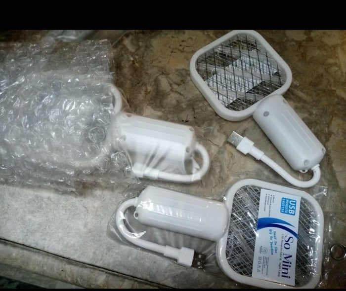 Electric Mini USB Mosquito Killer Racquet Lamp Wireless Night Bulb Effective Insect Catcher