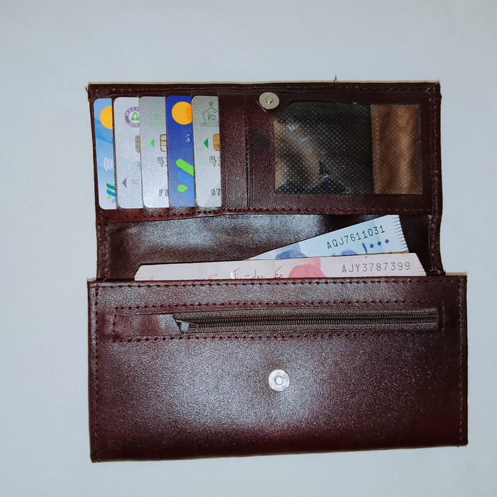 Womens Leather Clutch Elegant Design Premium Quality Smooth Finish Easy Carry