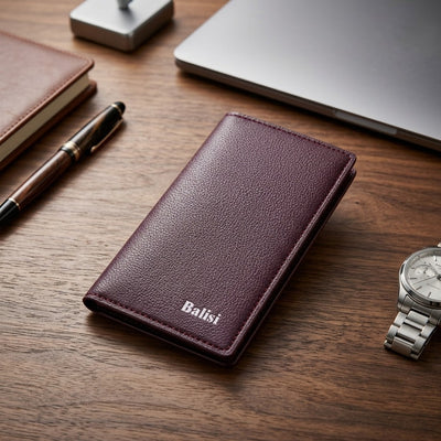 BALISI Bifold Wallet For Men & Women Black