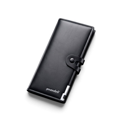 Yuandeli Long Wallet For Men & Women – Black