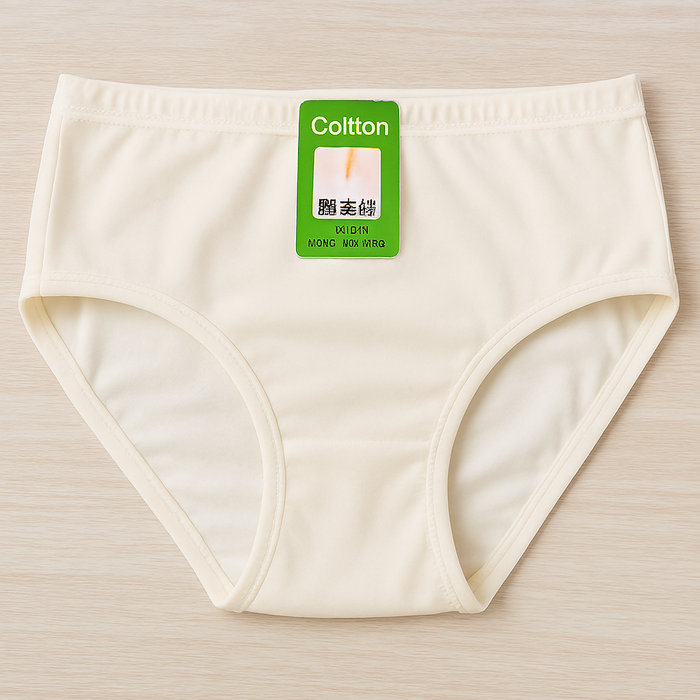 Jersey Plain Panties For Women – Soft, Comfortable & Lightweight Everyday Underwear, Available In Sizes S, M, L (Beige) - Large