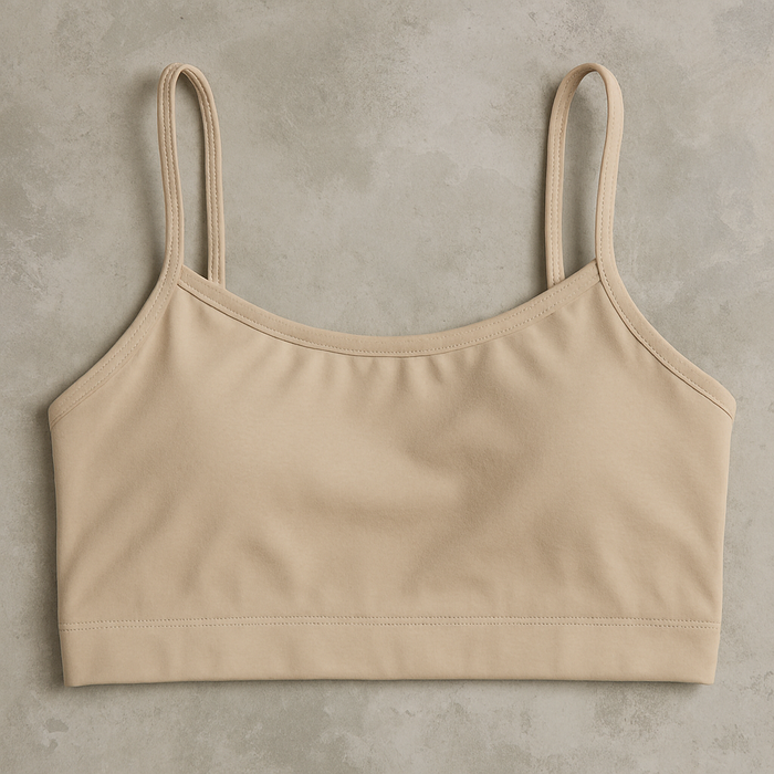 Teenagers’ Malai Non-Padded Bra – Soft, Lightweight & Comfortable Everyday Wear Lingerie, Plain Design In Beige, Sizes 28, 30, 32 - 28