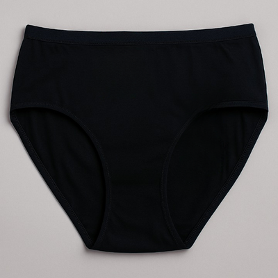 Jersey Plain Panty For Women – High Quality Soft & Lightweight Fabric, Black (S, M, L) - Large