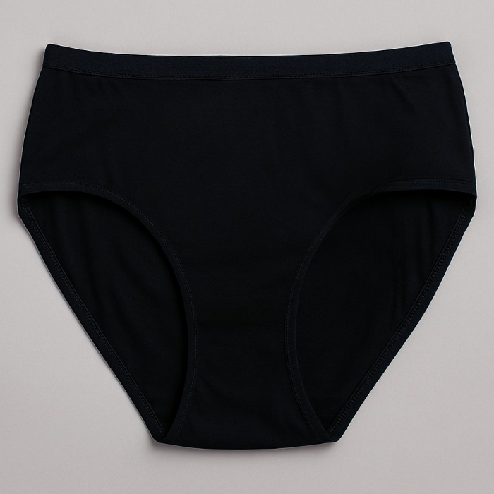 Jersey Plain Panty For Women – High Quality Soft & Lightweight Fabric, Black (S, M, L) - Large