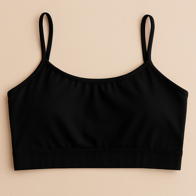 Teenagers’ Malai Non-Padded Bra – Soft, Lightweight & Comfortable Everyday Wear Lingerie, Plain Design In Black, Sizes 28, 30, 32 - 28