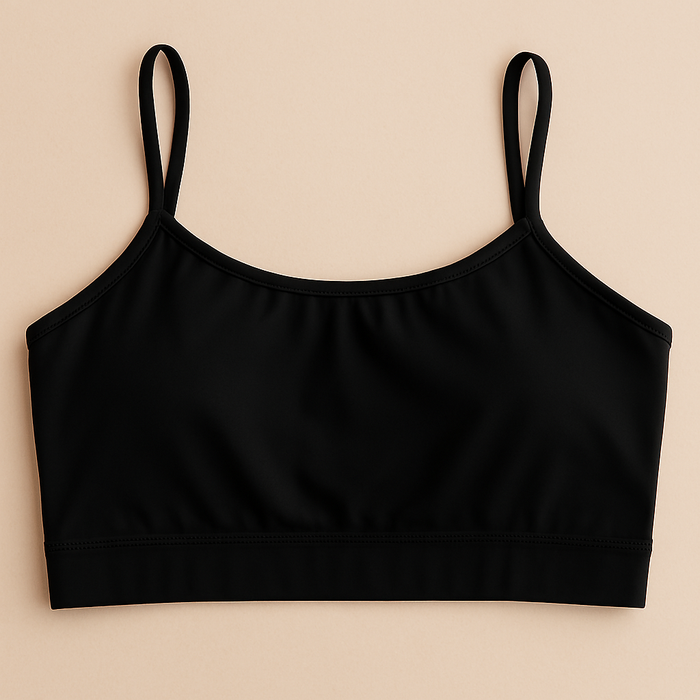 Teenagers’ Malai Non-Padded Bra – Soft, Lightweight & Comfortable Everyday Wear Lingerie, Plain Design In Black, Sizes 28, 30, 32 - 28