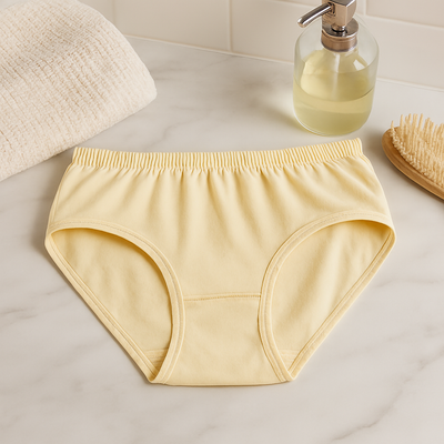 High Quality Pure Cotton Soft Fabric Panty – Comfortable Everyday Wear (Skin, S/M/L) - Large