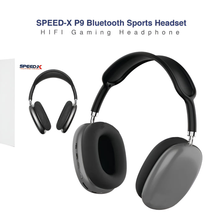 Professional P9 Pro Bluetooth Headset | Bluetooth Hifi Gaming Headset - Black