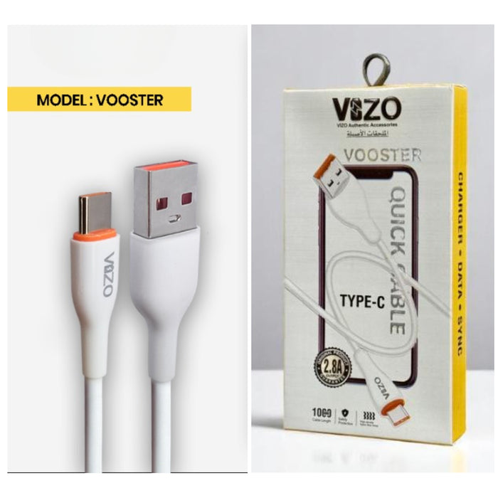 Vooster 65W Type-C Fast Charging Cable | Best Quality Type C Charging Cable For Mobile Phone | Cable For Charging