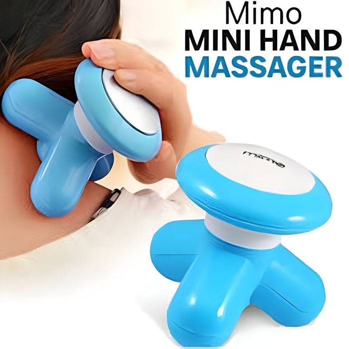 Mini Mimo Massager With Box (Cell Operate And Direct USB Power Both Options) - Without Cell | Random Color