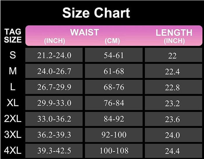 Adjustable Hook Waist Slimming Belt Body Shaper Belly Tummy Abdomen Control Burn Fat - L