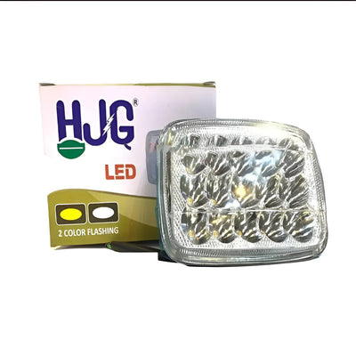 5 Function Led Headlight 15 Led White And Fog Light High Beam 15 Led Fog Bike Headlight For 70 & 125/All Functions Led Light