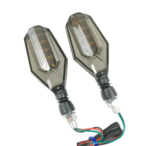 4Pcs Motorbike Universal LED Indicator With DRL And Yellow Parking Light For All Bikes (Random Color)