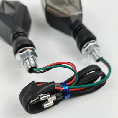 2Pcs Motorbike Universal LED Indicator With DRL And Yellow Parking Light For All Bikes (Random Color)
