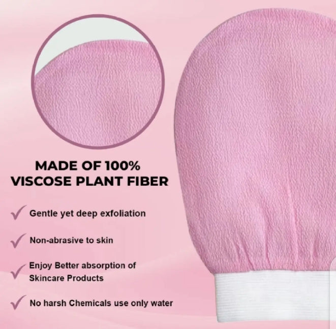 Hammer Moroccan Exfoliating Gloves - Dead Skin Remover - Exfoliating Bath Washcloth Scrub Mitt For Body - Exfoliating Massage Mitt Back Scrubber Glove - Each