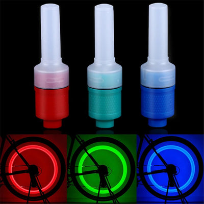 (4pcs)New Wheel Sensor Light Motion Light Sensor Led Valve Light For Bicycle/ Bike/Car For All Vehicle Nozzle Lamp Stick - Blue