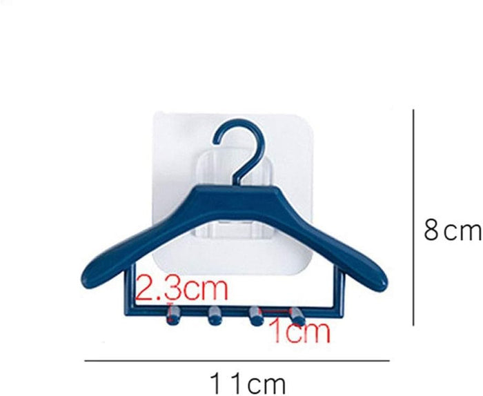 1pcs Toothbrush Holders Wall Mounted Hangers Style Toothbrush Holder Tooth Brush Razor Organizers Holder Bathroom Accessories(Random Color )
