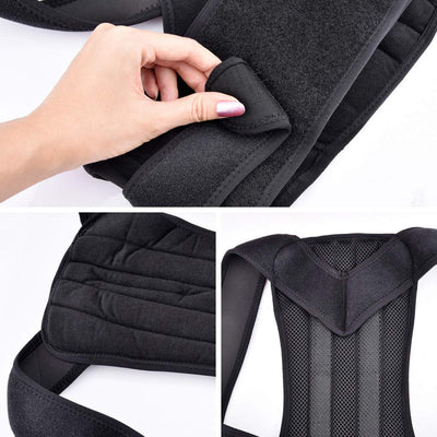 Posture Corrector Back Support Brace With Breathable Material And Fully Adjustable Velcro Straps (Extra Large)
