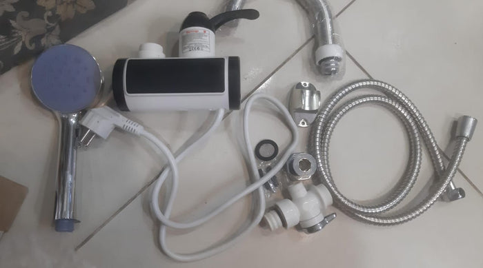 (With Shower) Electric Hot Water Heater Faucet Kitchen Instant Heating Tap Water